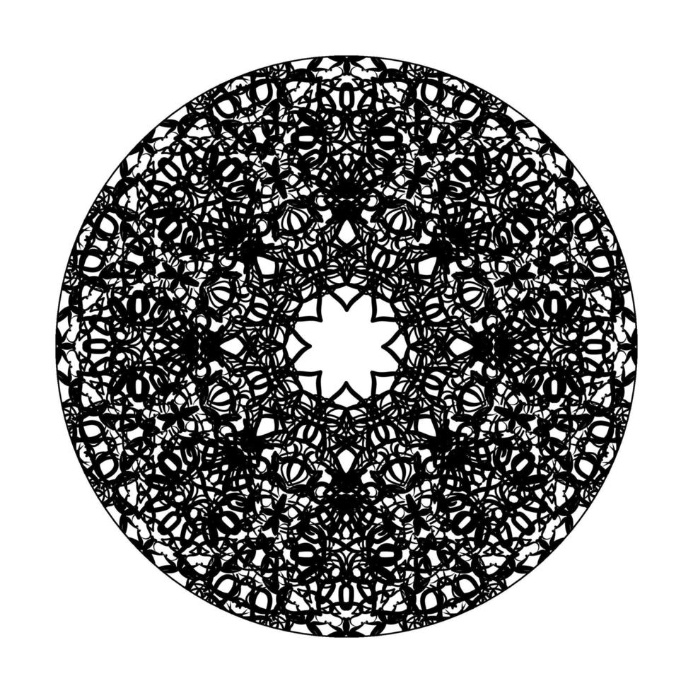 vecteur rond cercle abstrait. style mandala.