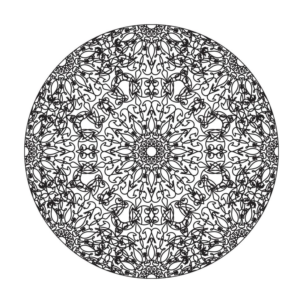 vecteur rond cercle abstrait. style mandala.