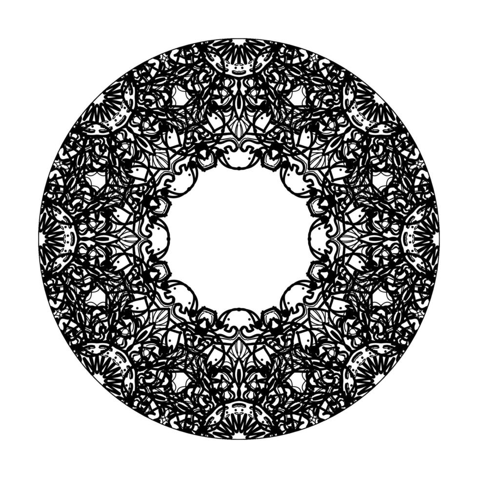 vecteur rond cercle abstrait. style mandala.