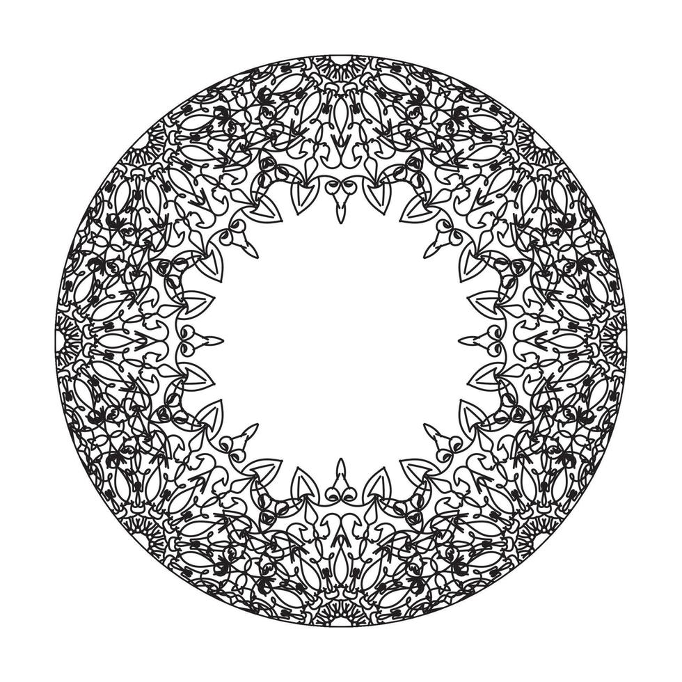 vecteur rond cercle abstrait. style mandala.