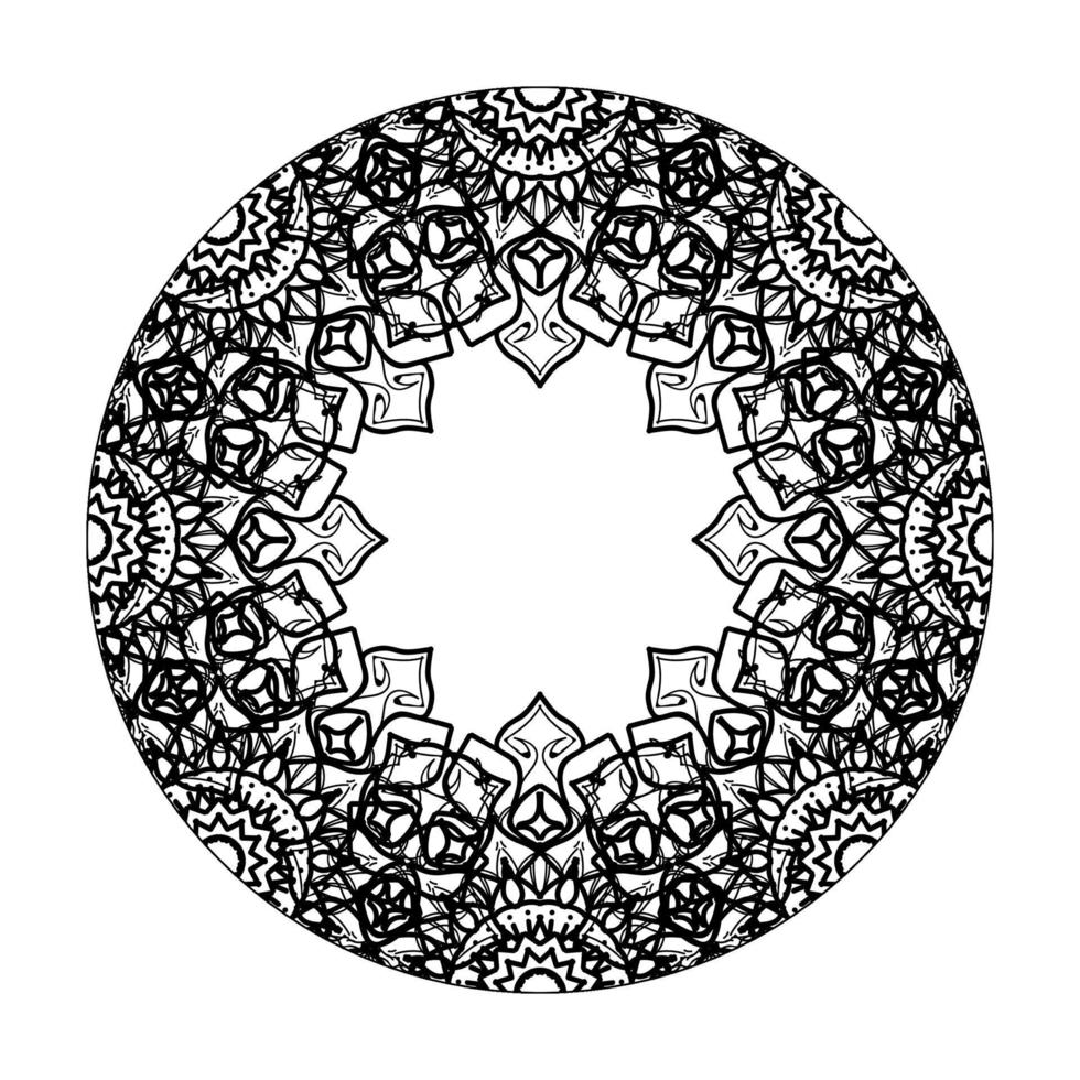 vecteur rond cercle abstrait. style mandala.