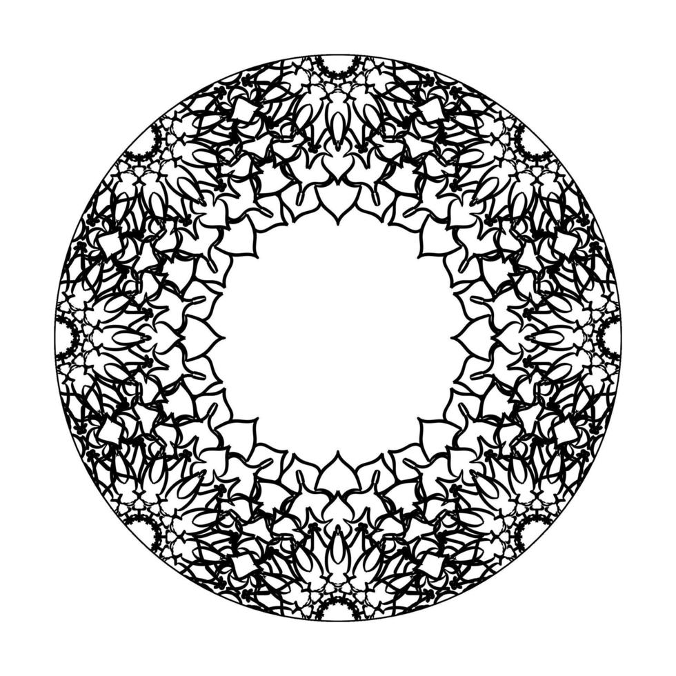 vecteur rond cercle abstrait. style mandala.