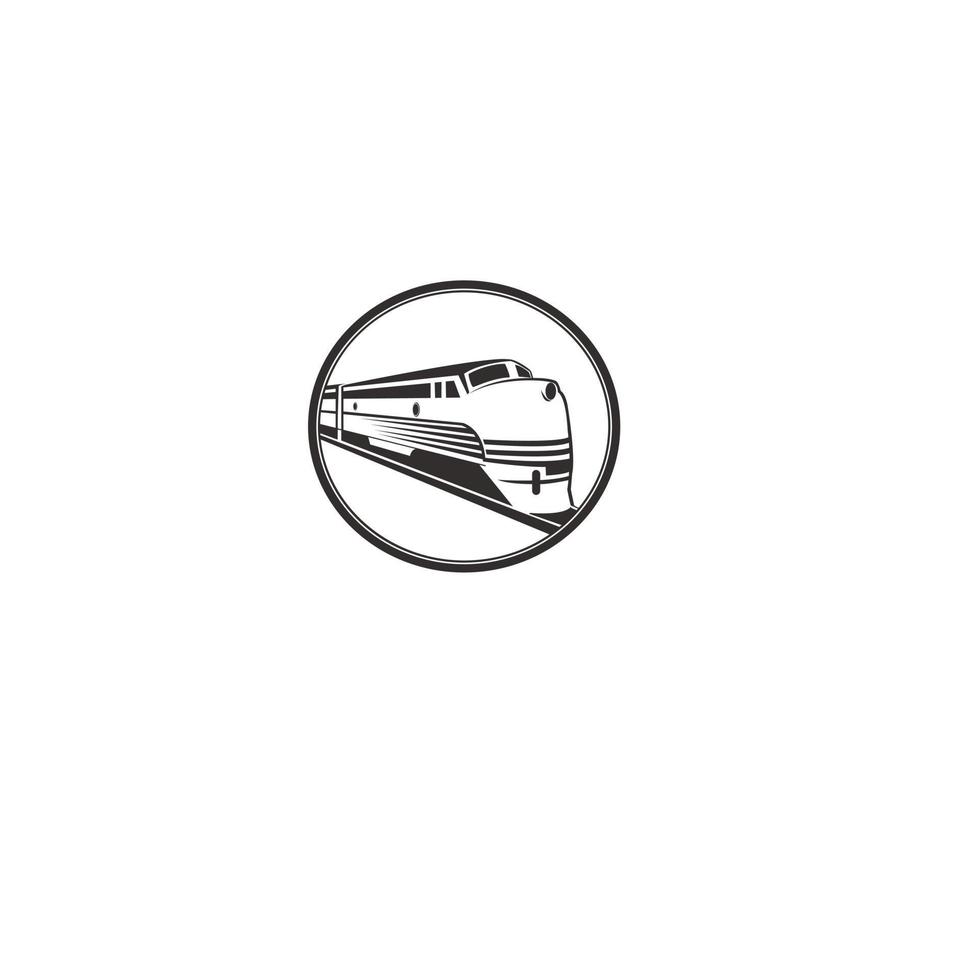 illustration de logo de train vecteur