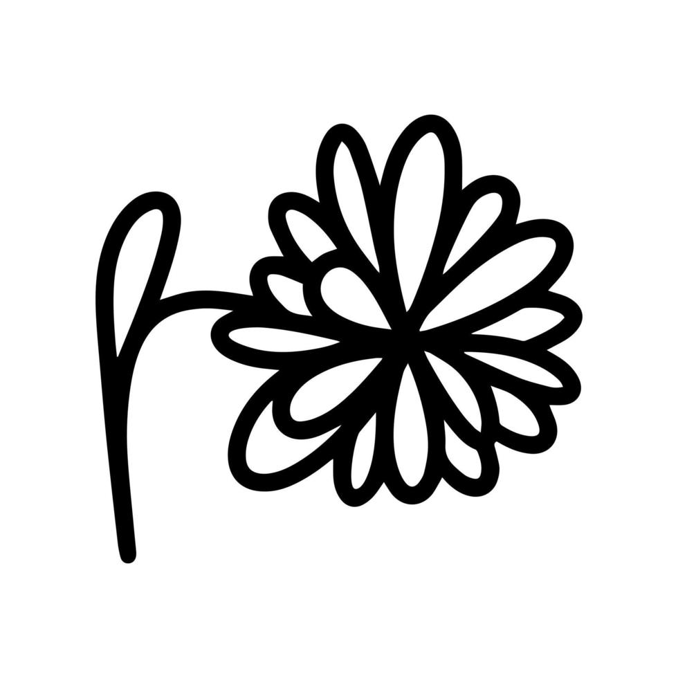 joli motif de printemps floral dans un style doodle. fleur de jardin, plantes, feuilles, botanique, création vectorielle pour la mode, le tissu, les papiers peints et tous les imprimés dessinés à la main. vecteur de motif floral à la mode