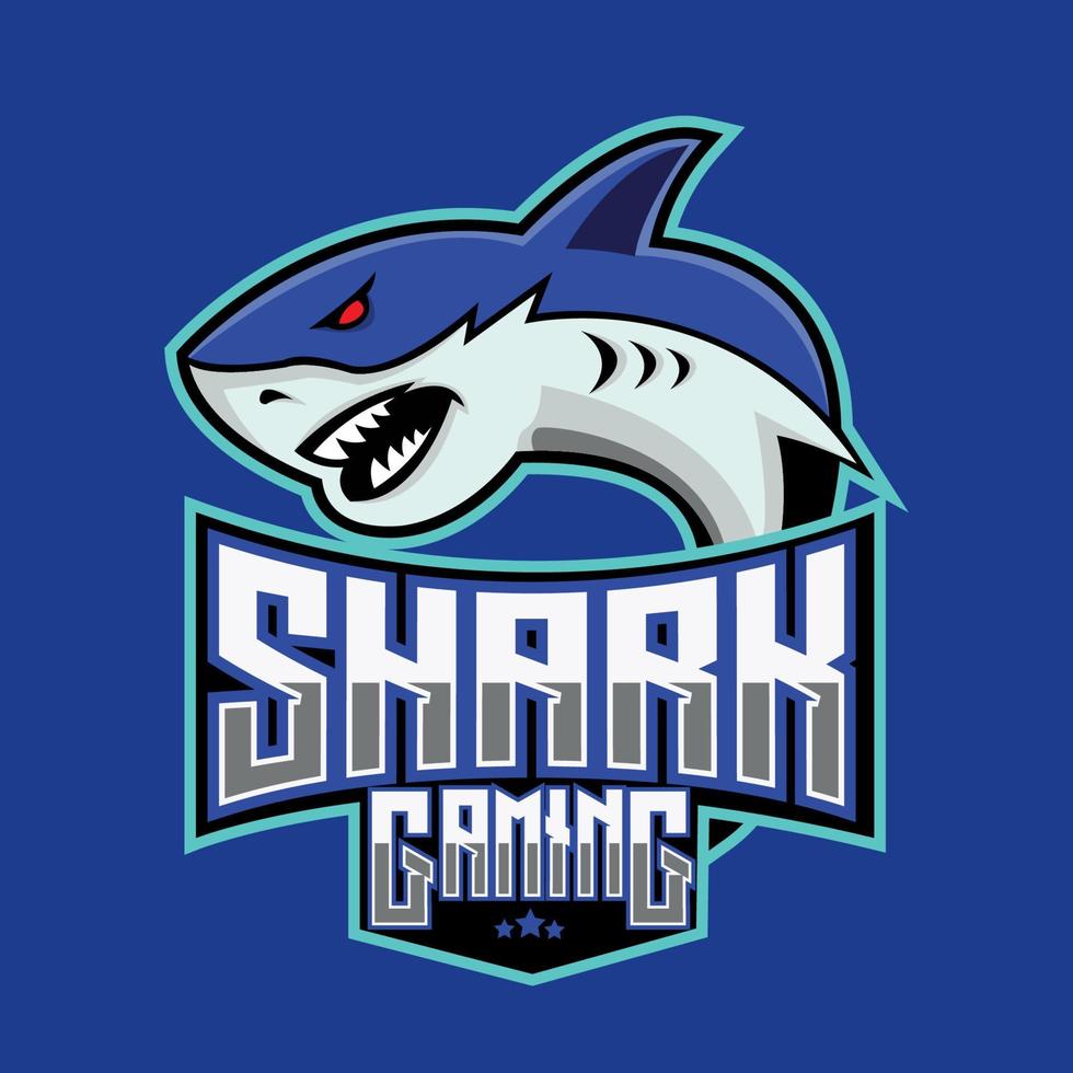 logo esport requin vecteur