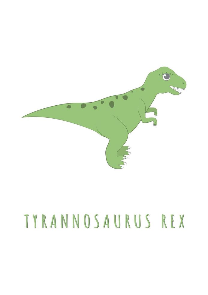 image de tyrannosaurus rex pour affiche en pépinière vecteur