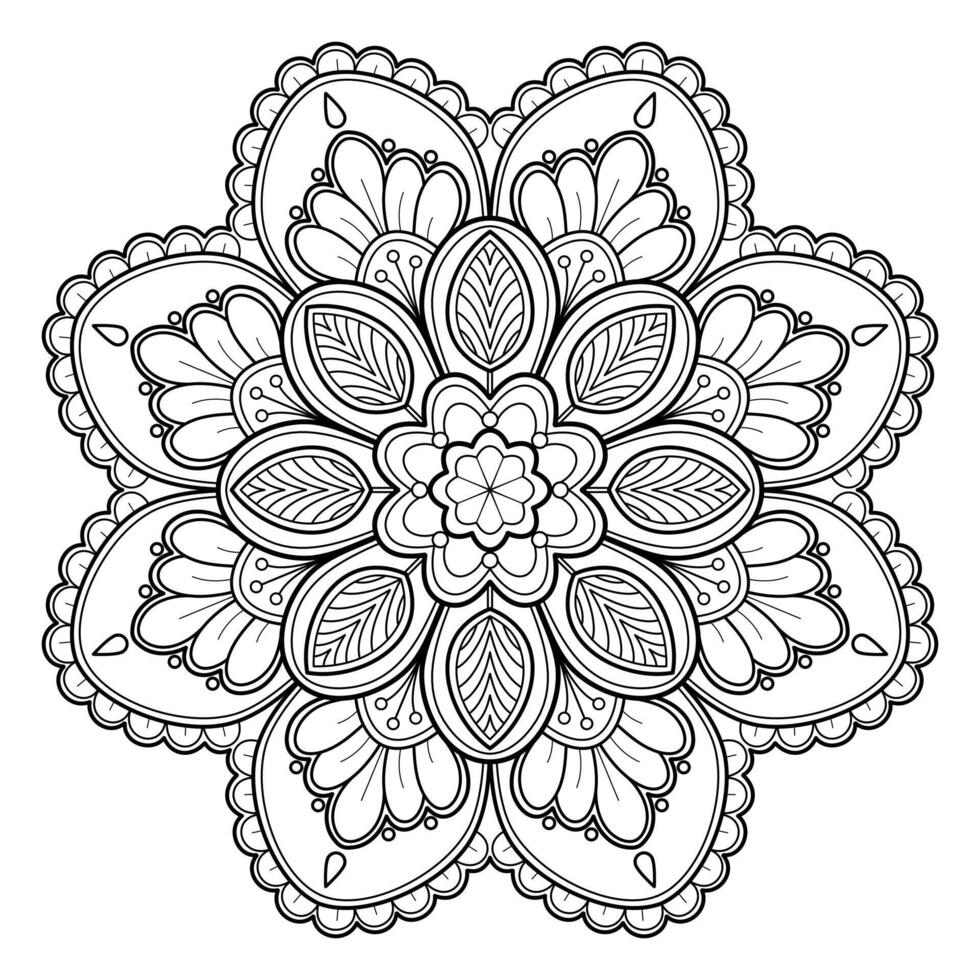 motif de mandala abstrait vectoriel