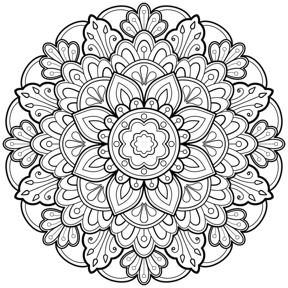 motif de mandala abstrait vectoriel