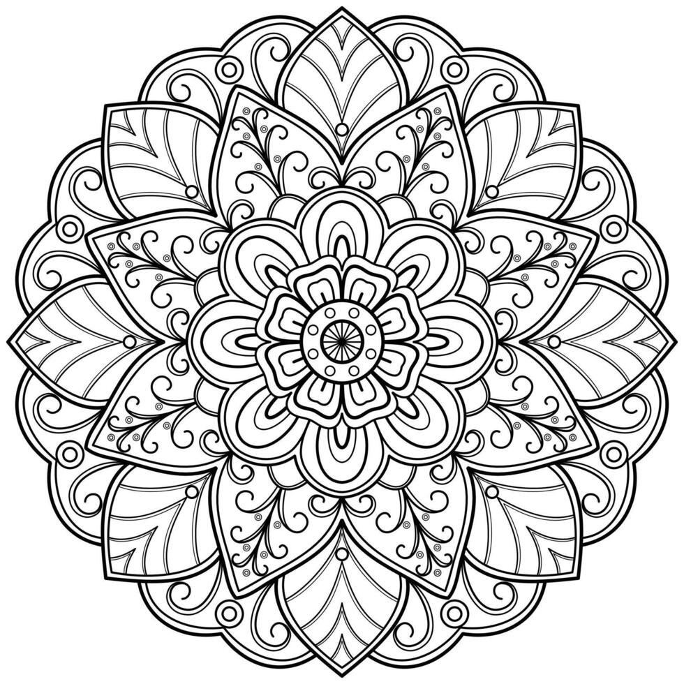 motif de mandala abstrait vectoriel