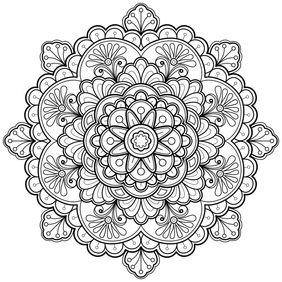 motif de mandala abstrait vectoriel