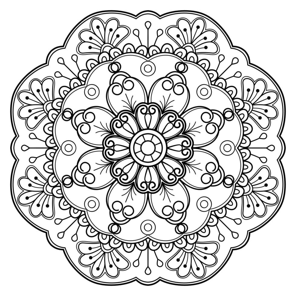 motif de mandala abstrait vectoriel