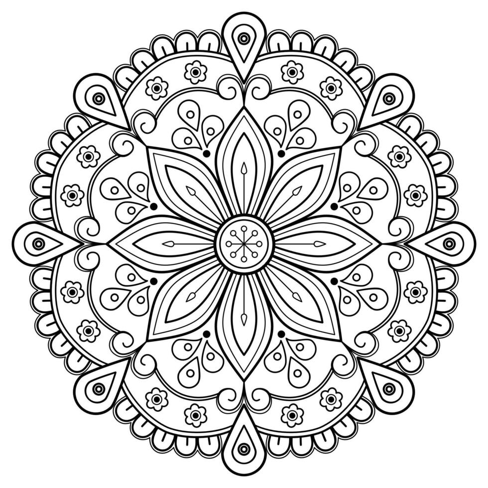 motif de mandala abstrait vectoriel