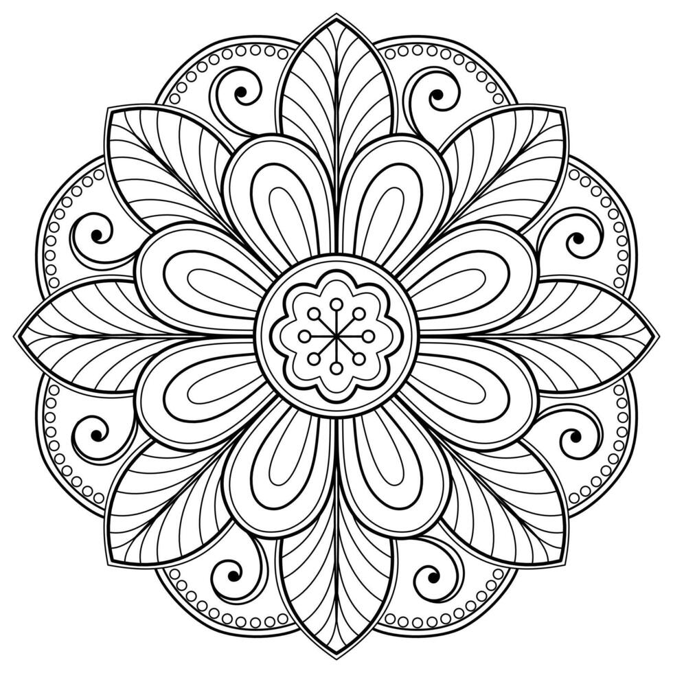 motif de mandala abstrait vectoriel