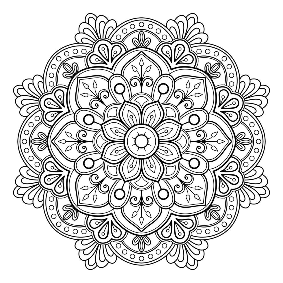 motif de mandala abstrait vectoriel