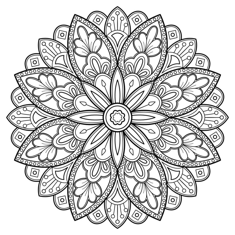 motif de mandala abstrait vectoriel