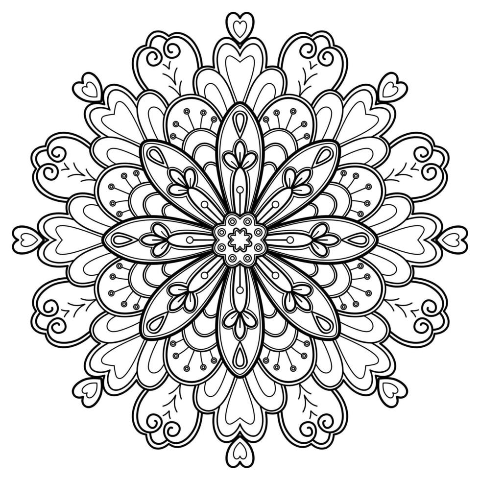 motif de mandala abstrait de vecteur. l'art sur le mur. livre de coloriage motif de dentelle le tatouage. conception pour une conception de chemise de peinture de papier peint et d'autocollant de tuile, ornement décoratif de cercle dans le style oriental ethnique vecteur