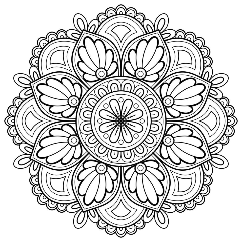 motif de mandala abstrait vectoriel