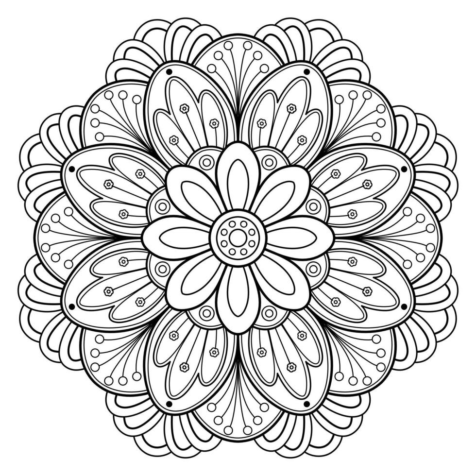 motif de mandala abstrait vectoriel