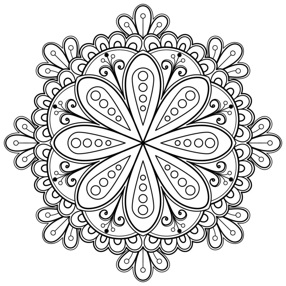 motif de mandala abstrait vectoriel