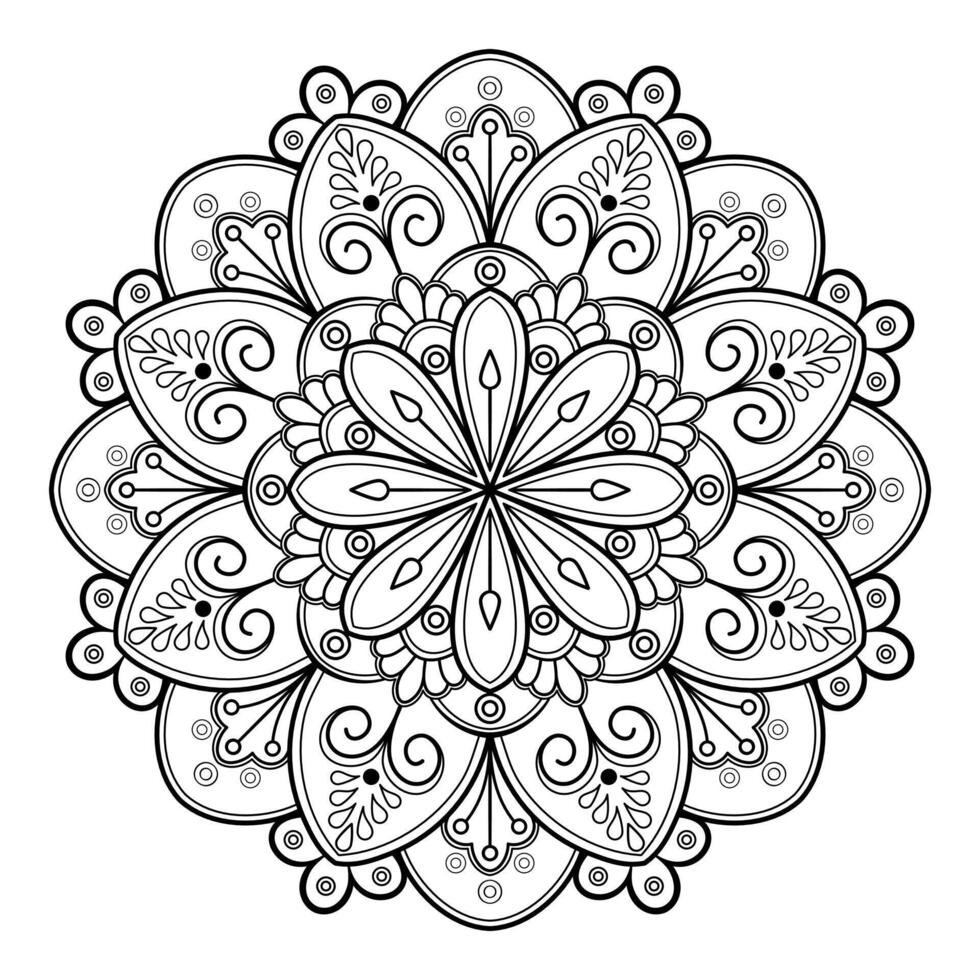 motif de mandala abstrait vectoriel