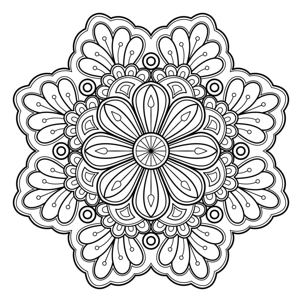 motif de mandala abstrait vectoriel