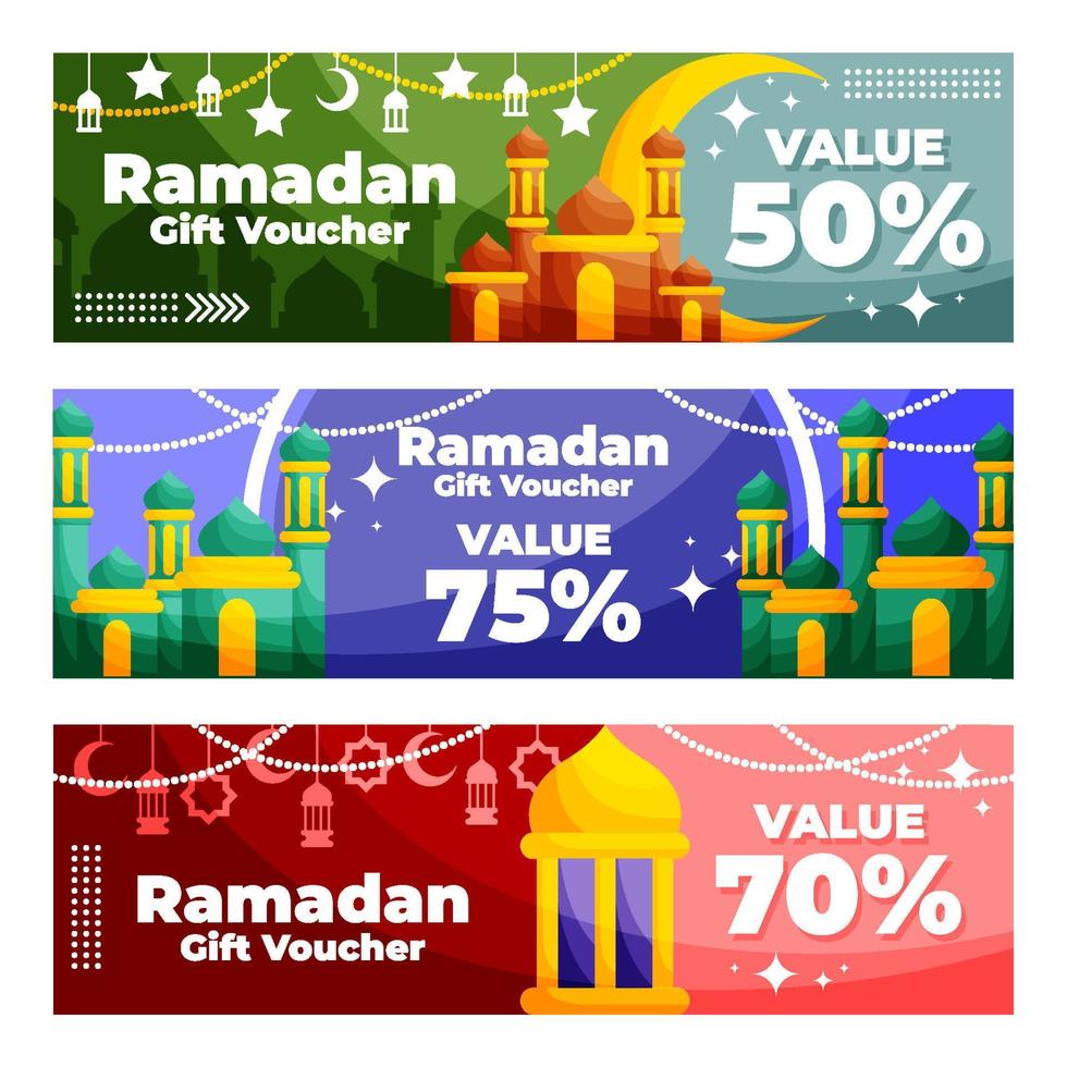 coffret cadeau ramadan vecteur