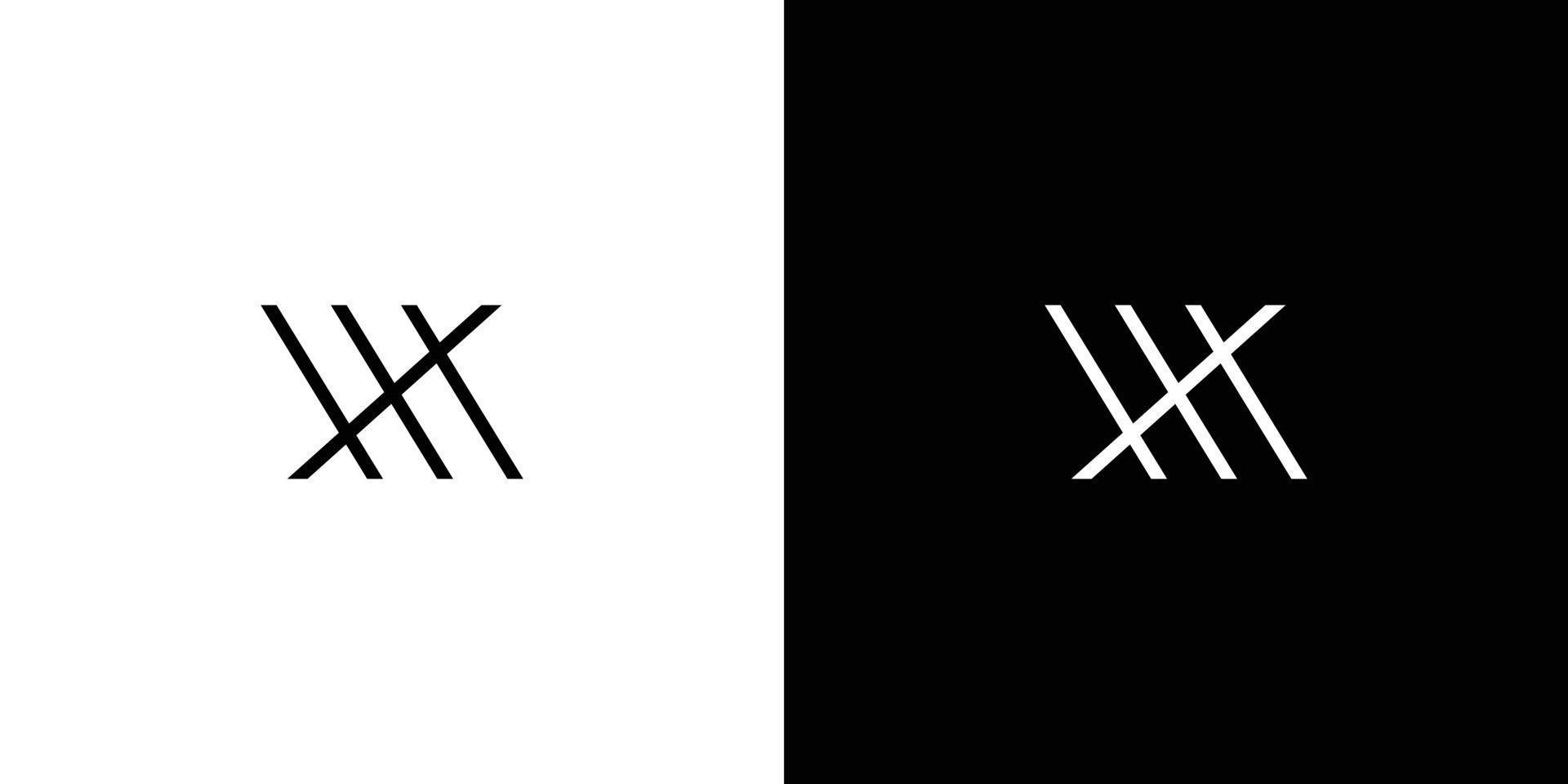 création de logo unique et moderne lettre mx initiales vecteur