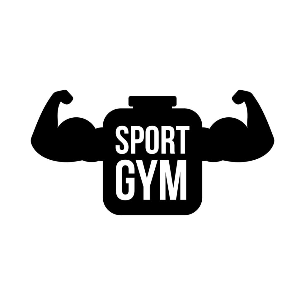 concept de logo vectoriel sport gym