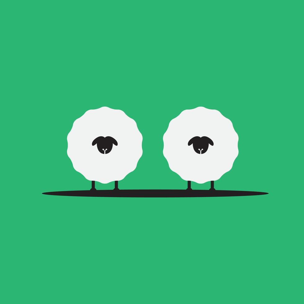 mouton logo vecteur icône symbole illustration conception