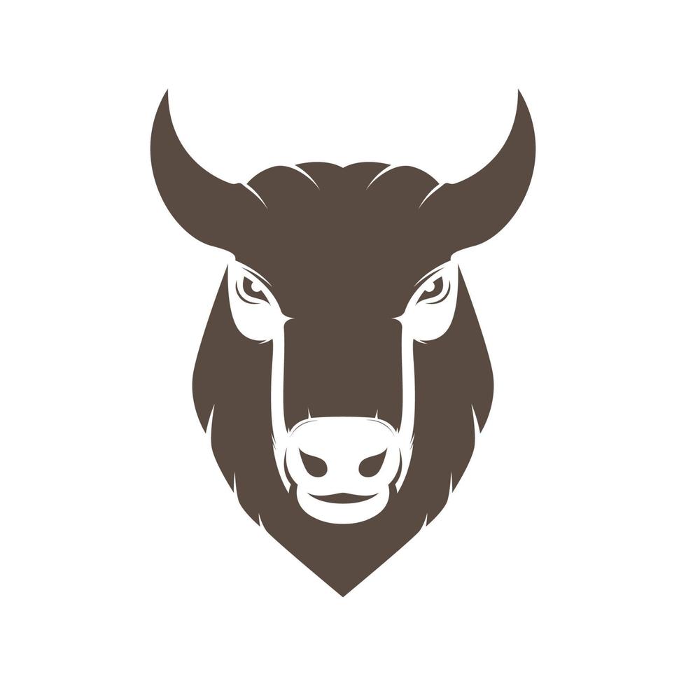 création de logo de montagne de chèvre de visage, illustration d'icône de symbole graphique vectoriel idée créative