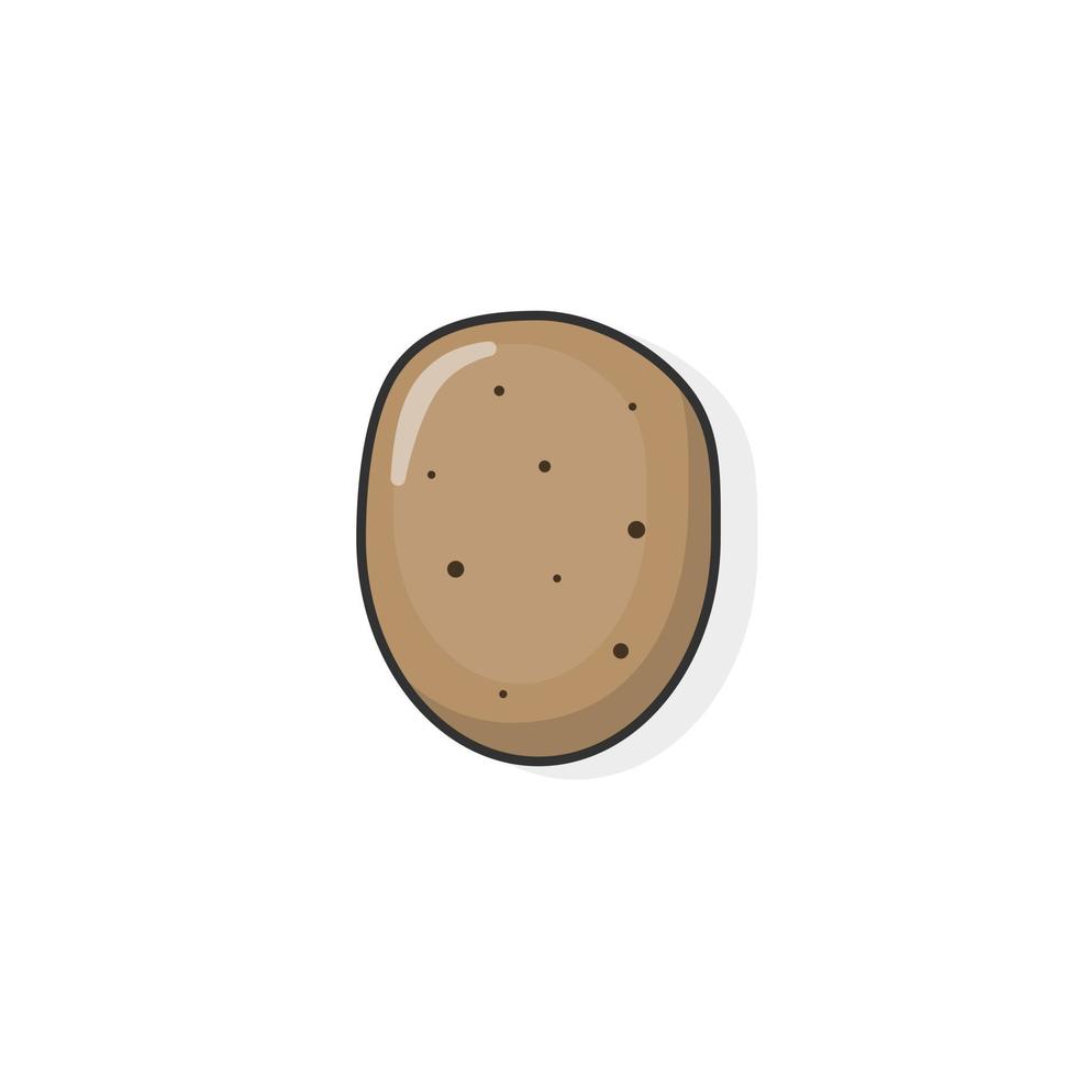 icône de dessin animé d'illustration vectorielle de pomme de terre vecteur