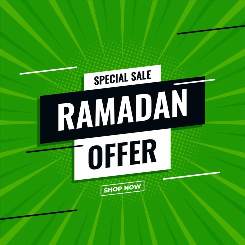 conception de promotion de modèle de bannière de réduction de vente ramadan pour les entreprises. bannière de vente du ramadan, remise sur les affiches vecteur