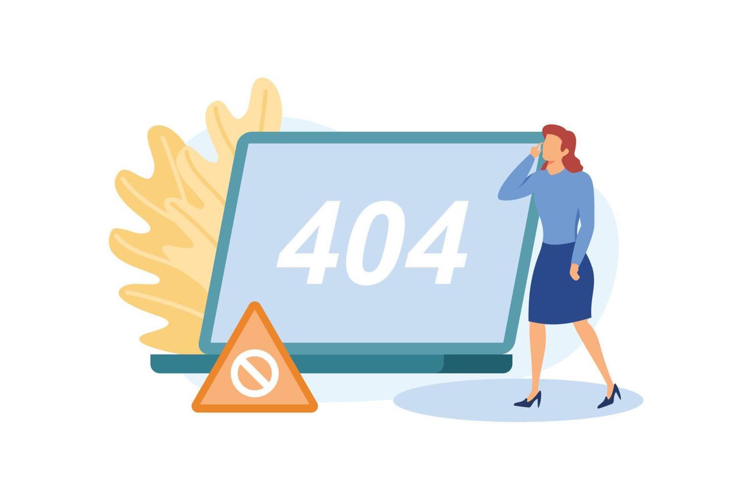 illustration d'erreur 404 inspiration de conception exclusive vecteur