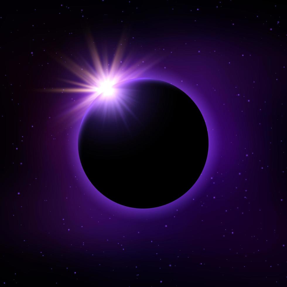 Fond d&#39;éclipse solaire vecteur