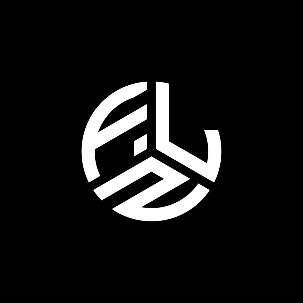 création de logo de lettre flz sur fond blanc. concept de logo de lettre initiales créatives flz. conception de lettre flz. vecteur