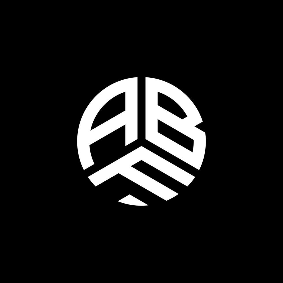 création de logo de lettre abf sur fond blanc. concept de logo de lettre initiales créatives abf. conception de lettre abf. vecteur