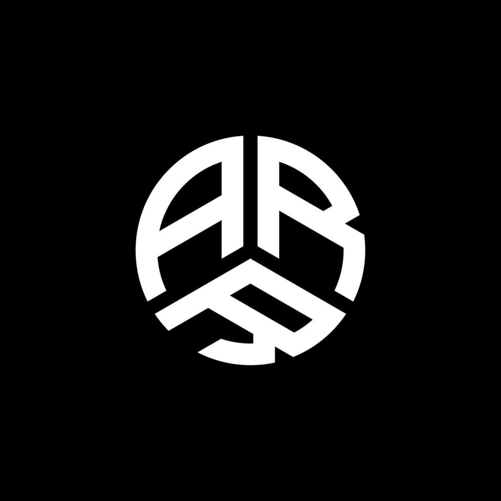 création de logo de lettre arr sur fond blanc. concept de logo de lettre initiales créatives arr. conception de lettre arr. vecteur