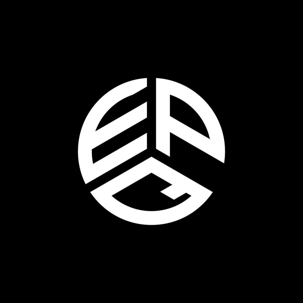 création de logo de lettre epq sur fond blanc. concept de logo de lettre initiales créatives epq. conception de lettre epq. vecteur