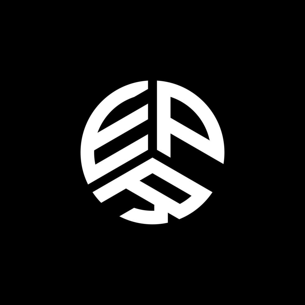 création de logo de lettre epr sur fond blanc. concept de logo de lettre initiales créatives epr. conception de lettre epr. vecteur