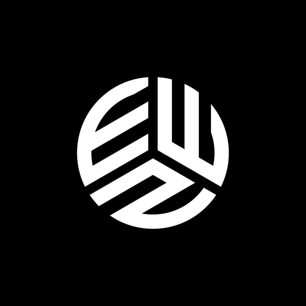 création de logo de lettre ewz sur fond blanc. concept de logo de lettre initiales créatives ewz. conception de lettre ewz. vecteur