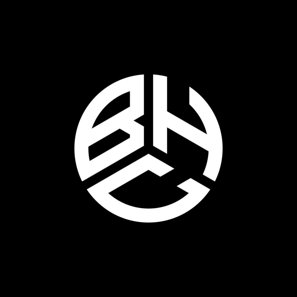 création de logo de lettre bhc sur fond blanc. bhc creative initiales lettre logo concept. conception de lettre bhc. vecteur