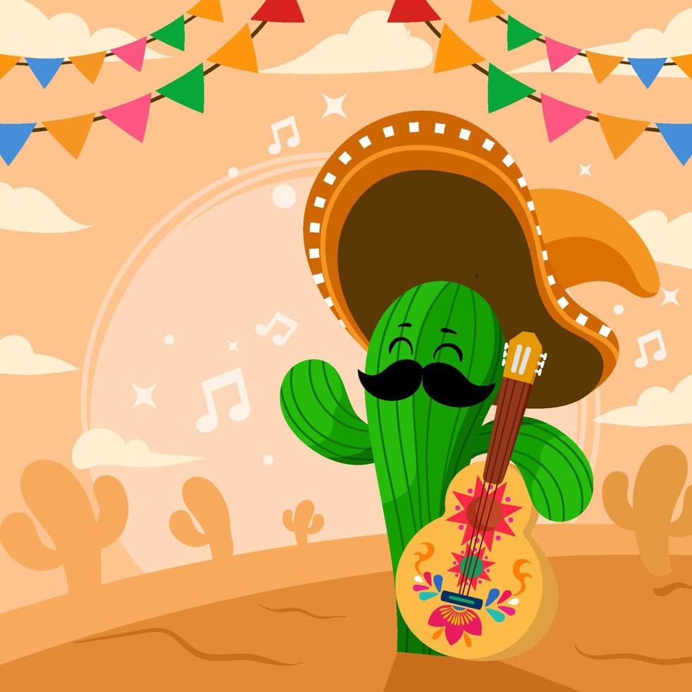 concept de cinco de mayo vecteur