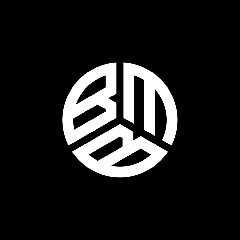 création de logo de lettre bmb sur fond blanc. concept de logo de lettre initiales créatives bmb. conception de lettre bmb. vecteur