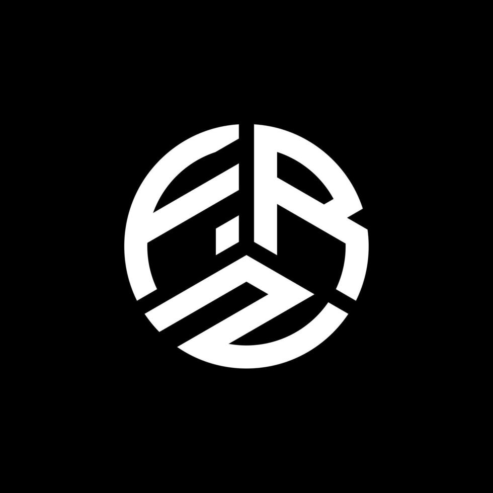 création de logo de lettre frz sur fond blanc. concept de logo de lettre initiales créatives frz. conception de lettre frz. vecteur