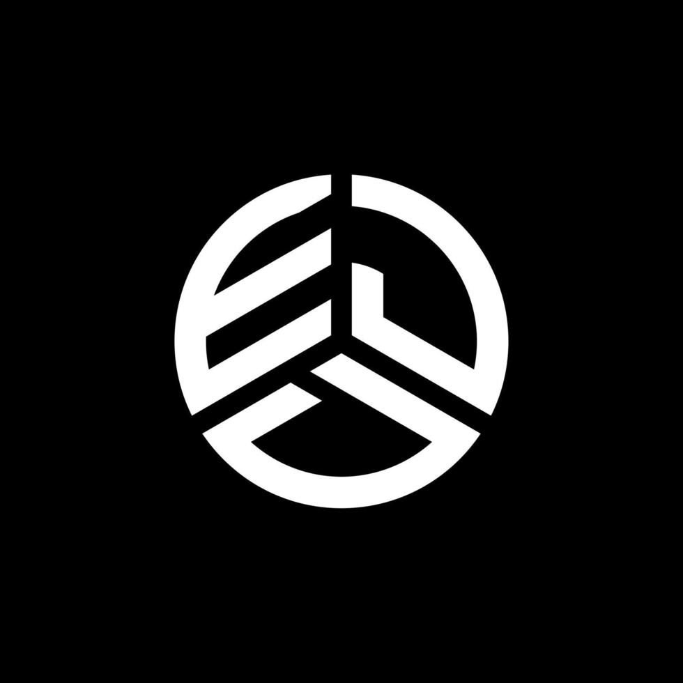 création de logo de lettre ejd sur fond blanc. concept de logo de lettre initiales créatives ejd. conception de lettre ejd. vecteur