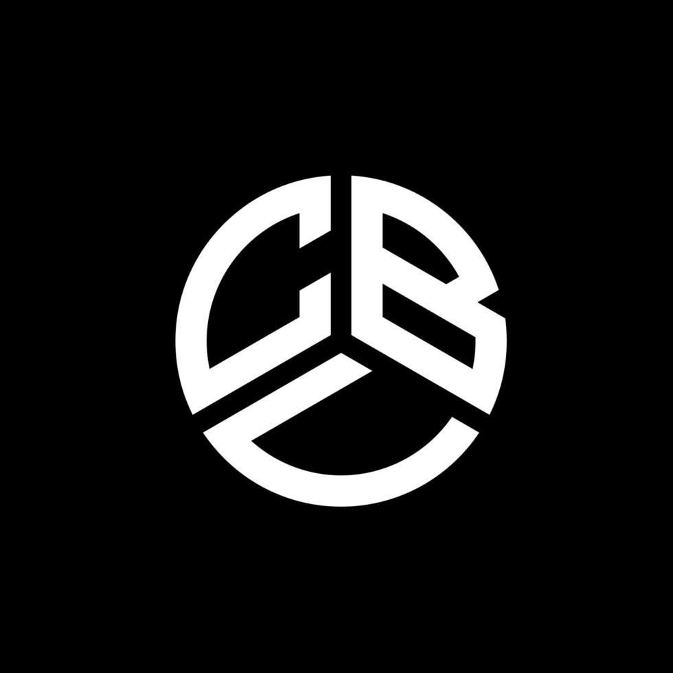 création de logo de lettre cbv sur fond blanc. concept de logo de lettre initiales créatives cbv. conception de lettre cbv. vecteur