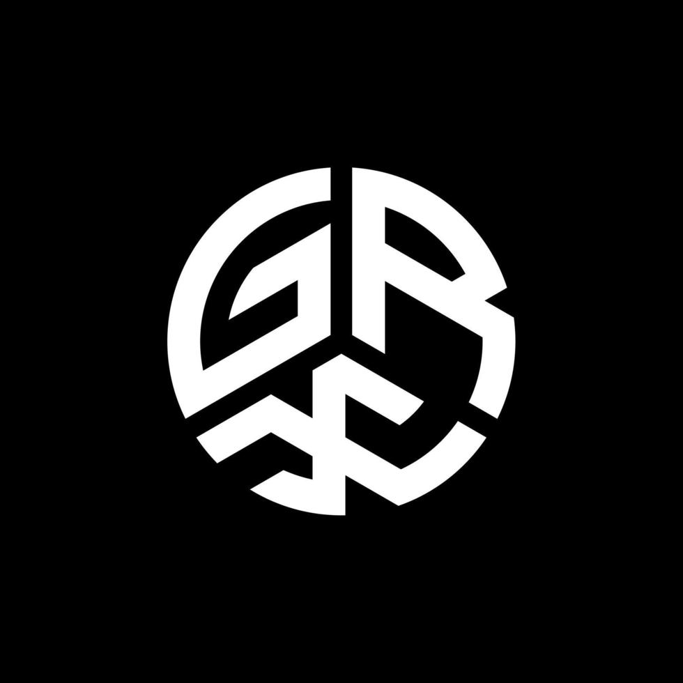 création de logo de lettre grx sur fond blanc. concept de logo de lettre initiales créatives grx. conception de lettre grx. vecteur