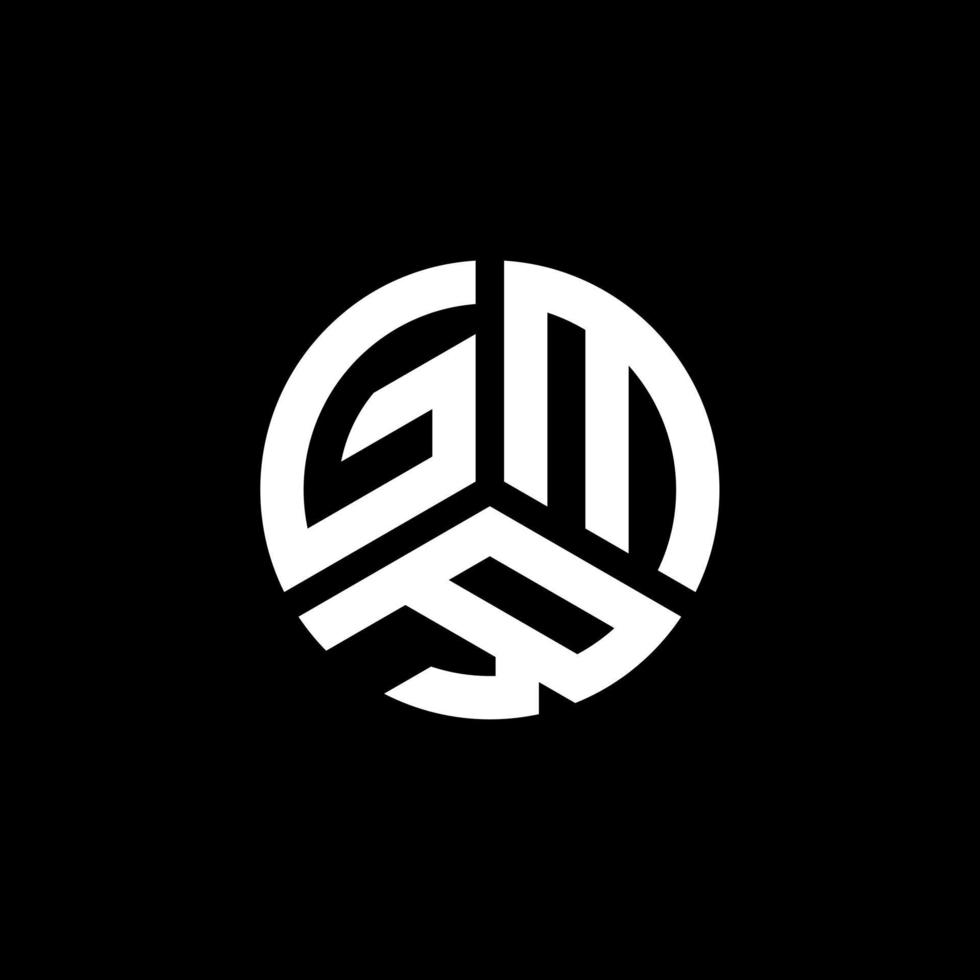 création de logo de lettre gmr sur fond blanc. concept de logo de lettre initiales créatives gmr. conception de lettre gmr. vecteur