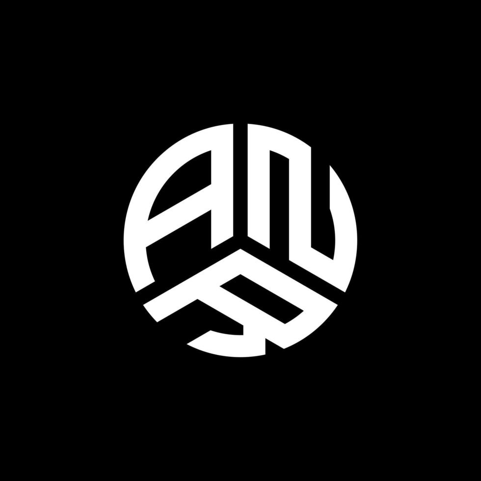 création de logo de lettre anr sur fond blanc. concept de logo de lettre initiales créatives anr. conception de lettre anr. vecteur