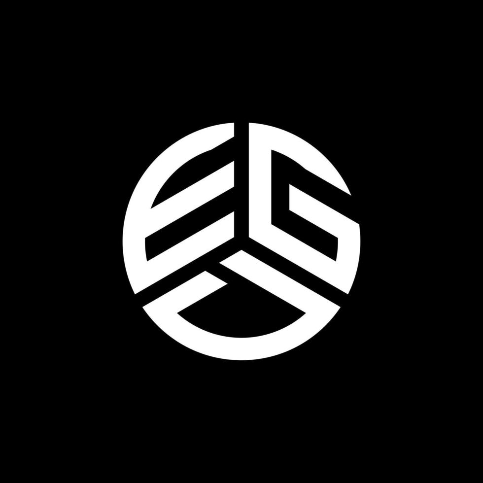 création de logo de lettre egd sur fond blanc. concept de logo de lettre initiales créatives egd. conception de lettre egd. vecteur